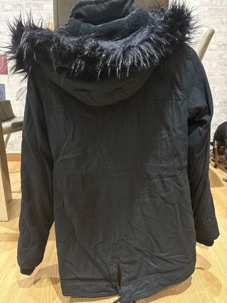 Parka Hollister Mujer Talla XS Negra