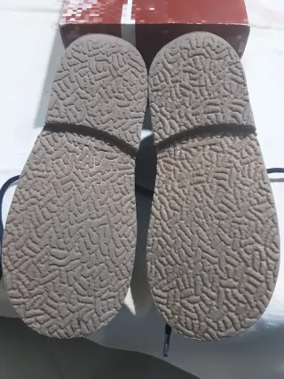 Botas de ante azul marino talla 32