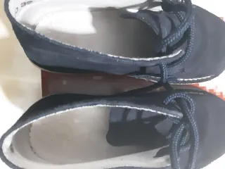 Botas de ante azul marino talla 32