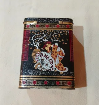 Caja Metálica Decoración Oriental