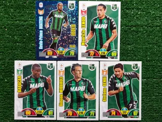 5 carte Adrenalyn XL Panini 2018/19 Sassuolo