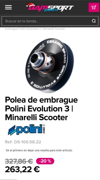 Poleas Polini Speed Drive Evolution 3