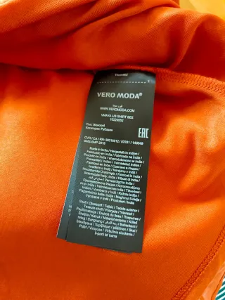 Blusa VERO MODA teja con lazada