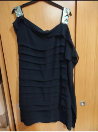 Vestido Nakuro Preto Tam L Brilhantes