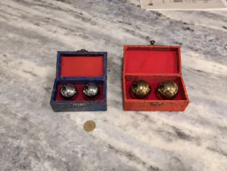 Bolas chinas de Baoding antiestrés antiguas