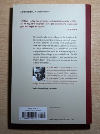 Un mundo feliz, Aldous Huxley