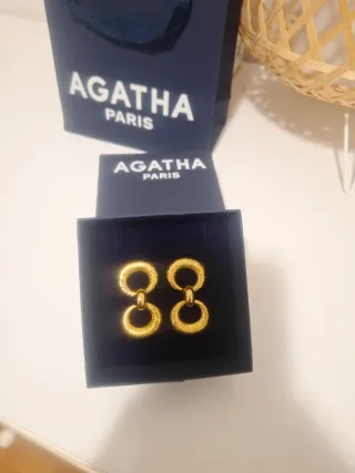 Pendientes Agatha París Dorados