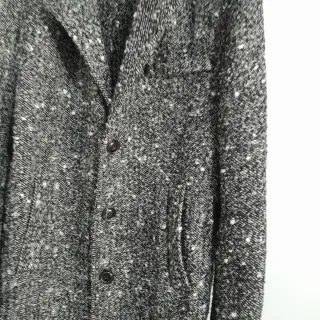 F&A Italy Giacca Bouclé Nero-Grigio Tg L