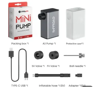 Mini Bomba Portátil Cyclami A3 100PSI