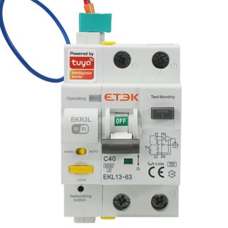 Diferencial Rearmable WIFI 40A 30mA RCBO