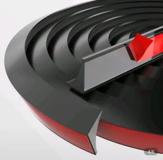 4 metros de Junta de silicona autoadhesiva