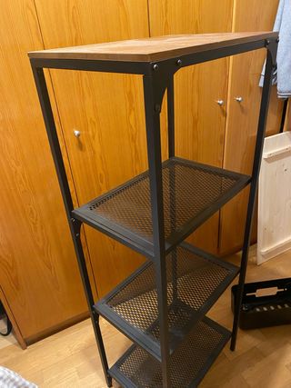 Estantería madera y metal