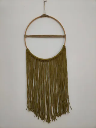 Colgante Macramé Aro 30cm Ancho x 75cm Largo