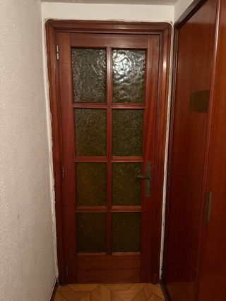Puertas de madera con cristal
