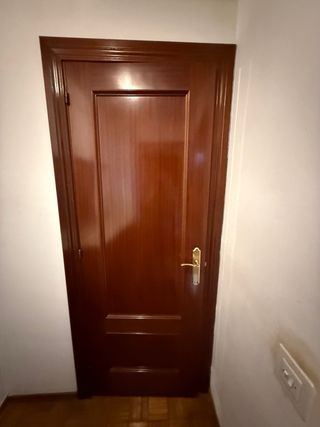 Puertas de madera con cristal