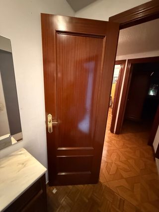 Puertas de madera con cristal