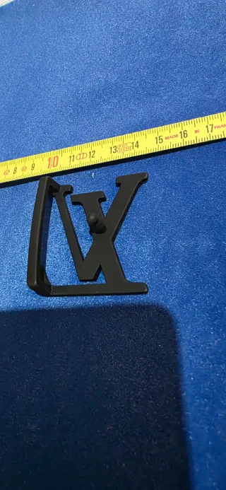 Hebilla Louis Vuitton Negra 40mm 4cm