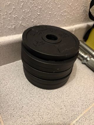 8 discos de pesa 1kg