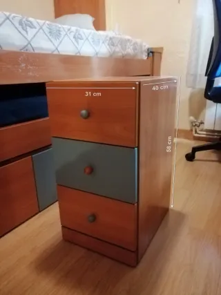 Dormitorio juvenil completo