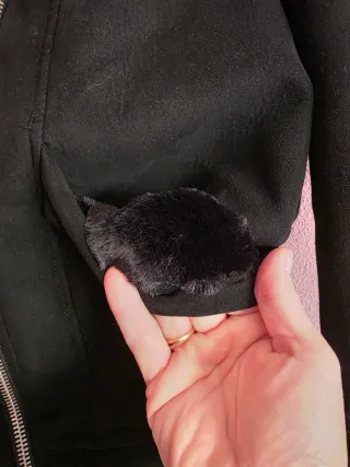 Abrigo doble faz H&M negro Talla M