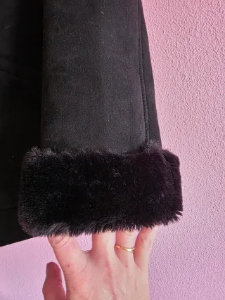 Abrigo doble faz H&M negro Talla M