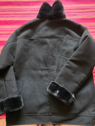 Abrigo doble faz H&M negro Talla M