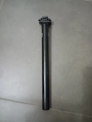 Tija sillín bici negra