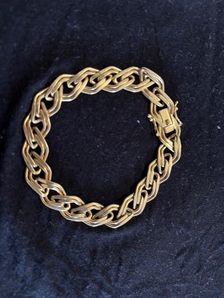 Pulsera de oro 18k pesa 30.8
