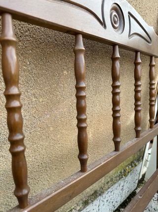 Testata e pediera letto antico in legno