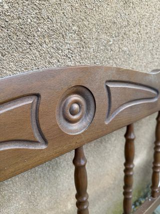 Testata e pediera letto antico in legno