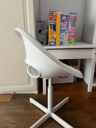 Mesa y Silla Infantil Madera blanca