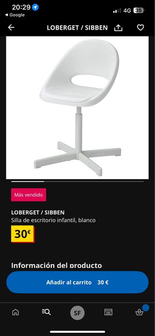 Mesa y Silla Infantil Madera blanca