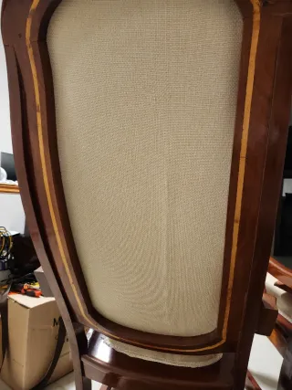 2 Butacas Mecedoras Caoba