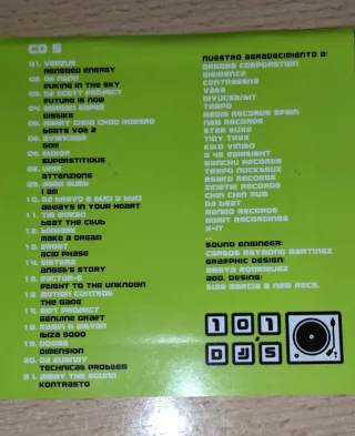 CD 101 DJs / 101 Tracks