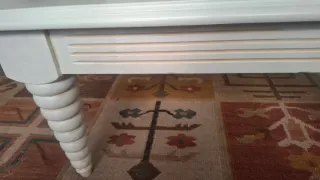 Mesa de comedor madera maciza y cristal