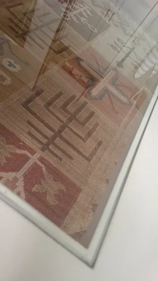 Mesa de comedor madera maciza y cristal