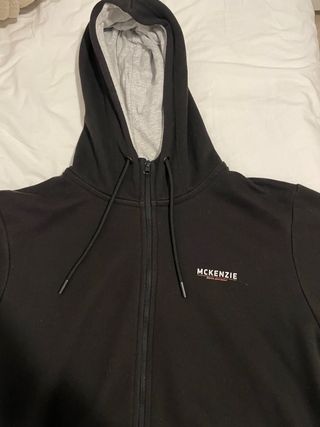 Chaqueta McKenzie cremallera negra y gris