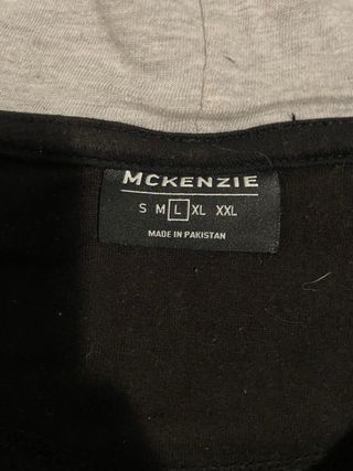 Chaqueta McKenzie cremallera negra y gris