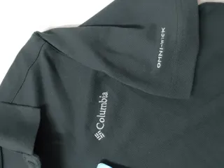 Camiseta tipo polo Columbia Negra Talla S