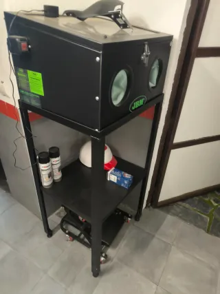 Máquina de chorrear JBM con soporte