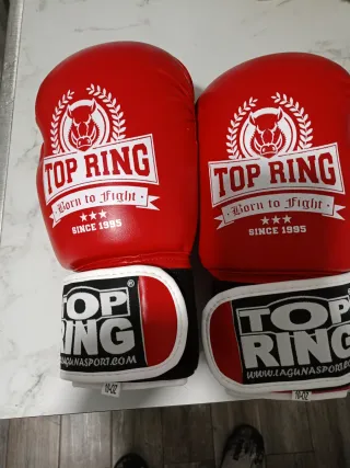 Guantes de Boxeo Top Ring Rojos 10 oz