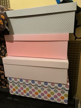 4 Cajas Grandes Organizadoras Papel