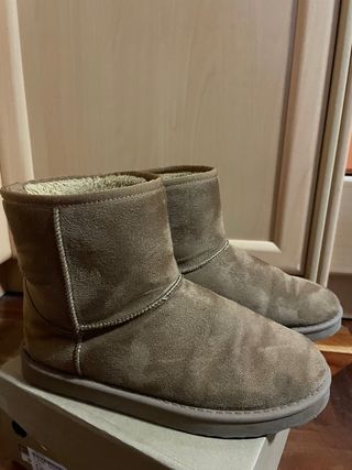 Botas de ante marrón