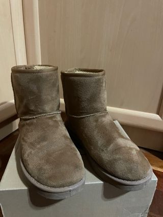 Botas de ante marrón