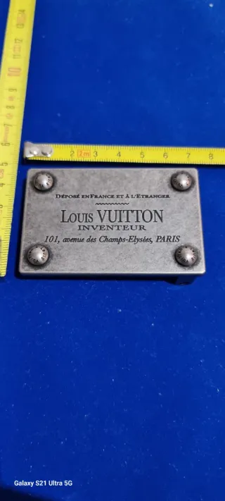 Hebilla Louis Vuitton Plateada 40mm 4cm