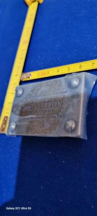 Hebilla Louis Vuitton Plateada 40mm 4cm