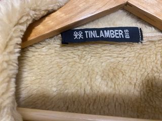 Abrigo símil piel beige