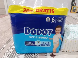 Pañales Dodot Bebé Seco Talla 6 (13-18 kg)