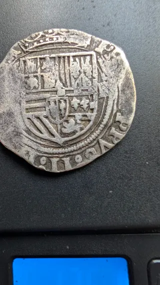 Moneda Antigua Plata Escudo Real