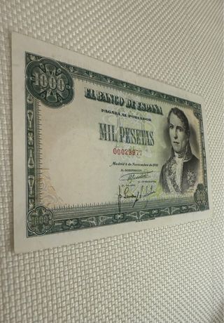 Billete 1000 Pesetas 1949 Santillan Muy Bajo
